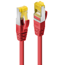 LINDY S/FTP CAT6a Patch kábel 10m Piros kábel és adapter