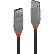 LINDY USB 2.0 Csatlakozókábel 0.50 m Fekete (36701) kábel és adapter