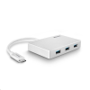 LINDY USB 3.1 Type C - 3 Port USB 3.0 hub fehér (43092)