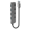 LINDY USB 3.2 Gen1 kapcsolható 4 portos HUB (43309) (l43309)