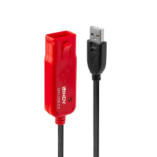 LINDY USB Hosszabbító Fekete 12m 42782 kábel és adapter