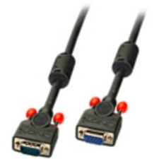LINDY VGA Hosszabbítókábel [1x VGA dugó - 1x VGA alj] Fekete kábel és adapter