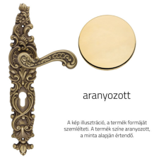 Linea Cali Barocco aranyozott Pajzsos kilincsgarnitúra 1520 PL OZ zár és alkatrészei