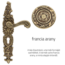 Linea Cali Barocco francia arany Pajzsos kilincsgarnitúra 1520 PL OF zár és alkatrészei
