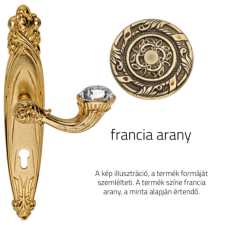 Linea Cali Brilliant Diamond francia arany Pajzsos kilincsgarnitúra 1528 PL OF zár és alkatrészei