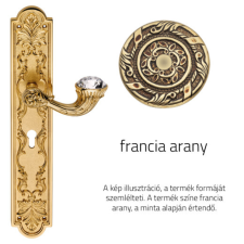 Linea Cali Brilliant Diamond francia arany Pajzsos kilincsgarnitúra 1529 PL OF zár és alkatrészei