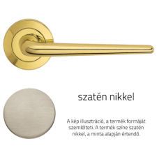 Linea Cali Brixia szatén nikkel körrozettás kilincsgarnitúra 760 RB 102 NS zár és alkatrészei