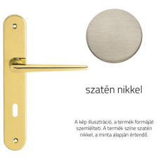 Linea Cali Brixia szatén nikkel Pajzsos kilincsgarnitúra 760 PL NS zár és alkatrészei