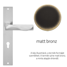 Linea Cali Duna matt bronz Pajzsos kilincsgarnitúra 1410 PL BM zár és alkatrészei