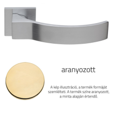 Linea Cali Elios aranyozott lapos négyzetrozettás kilincsgarnitúra 1341 RB 024 OZ zár és alkatrészei