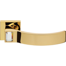 Linea Cali Elios Crystal aranyozott négyzetrozettás kilincsgarnitúra 1340 RB 019 OZ zár és alkatrészei