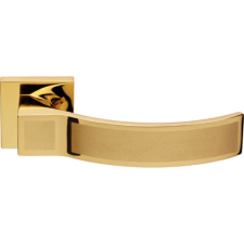 Linea Cali Elios fényes arany / szatén arany négyzetrozettás kilincsgarnitúra 1341 RB 019 OM zár és alkatrészei