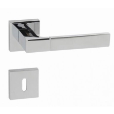 Linea Cali Thais négyzetrozettás kilincsgarnitúra 1155 RB 019 CR zár és alkatrészei