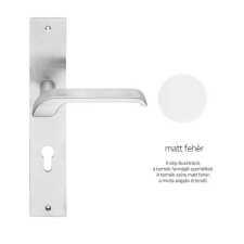 Linea Cali Turbo Zincral matt fehér Pajzsos kilincsgarnitúra 470 PL MW zár és alkatrészei