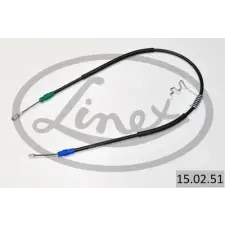LINEX huzal, rögzítőfék 15.02.51 autóalkatrész