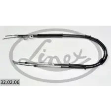 LINEX huzal, rögzítőfék 32.02.06 autóalkatrész