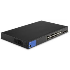 Linksys 24-Port Managed Gigabit PoE+ Switch 4x 10G SFP+ Uplinks 410W hub és switch