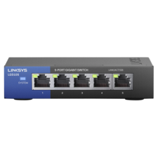Linksys LGS105-EU Gigabit Switch - Fekete hub és switch