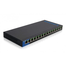 Linksys Switch, 16x1000Mbps, LGS116P, POE+ (LGS116P-EU) hub és switch