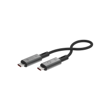 LINQ USB-C apa - USB-C apa 4.0 Adat és töltő kábel - Fekete (0.3m) kábel és adapter