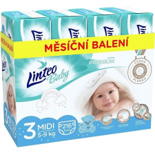 Linteo Baby Premium MIDI (5-9 kg) 216 db pelenka
