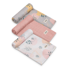 LIONELO Bamboo 3 db-os textil pelenka szett (70x70) - Leaf pelenka