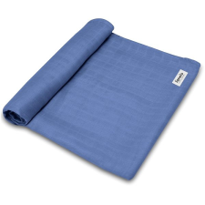 LIONELO Bamboo Swaddle Bambusz pelenka - Blue Denim mosható pelenka