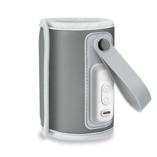LIONELO Thermup Go hordozható cumisüveg-melegítő - Grey silver cumisüveg