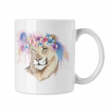 Lioness - Fehér Bögre bögrék, csészék