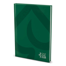 Lipamill keményfedeles beíró füzet / notesz 192 lapos - A4 kockás - zöld füzet