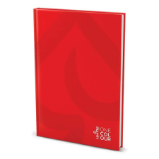 Lipamill keményfedeles beíró füzet / notesz 192 lapos - A4 vonalas - piros füzet