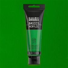 Liquitex Basics akrilfesték, 118 ml - 312,  green light permanent akrilfesték