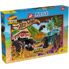 Lisciani Giochi Hot Wheels Monster trucks 60db-os puzzle 50x35cm - Lisciani puzzle, kirakós