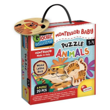 Lisciani Montessori baby puzzle - állatok puzzle, kirakós