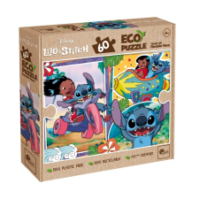 Lisciani Puzzle Eco Maxi 60 db-os és színező - Stitch puzzle, kirakós