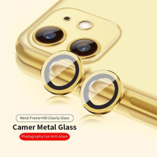 Lito Apple iPhone 11 Pro/11 Pro Max Lito S+ 3D Fém Kamera Védő Üvegfólia - Arany mobiltelefon kellék