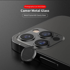 Lito Apple iPhone 12 Pro Lito S+ 3D Fém Kamera Védő Üvegfólia - Grafit mobiltelefon kellék