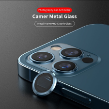 Lito Apple iPhone 14 Pro/14 Pro Max Lito S+ 3D Fém Kamera Védő Üvegfólia - Kék mobiltelefon kellék