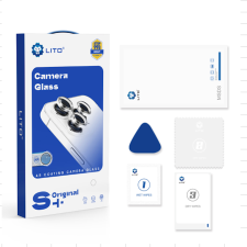 Lito Apple iPhone 15/15 Plus Lito S+ original AR 3D Fém Kamera Védő Üvegfólia - Kék mobiltelefon kellék