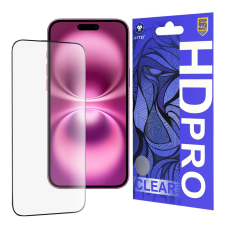 Lito Fólia iPhone 16 Plus készülékhez - Lito HD Pro Clear - fekete mobiltelefon kellék