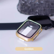 Lito iWatch 1/2/3 38mm Lito S+ Köves Üveg Előlap - Arany mobiltelefon kellék