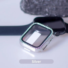 Lito iWatch 7/8 41mm Lito S+ Köves Üveg Előlap - Ezüst okosóra kellék