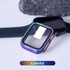 Lito iWatch 7/8 41mm Lito S+ Köves Üveg Előlap - Fekete Kaméleon okosóra kellék
