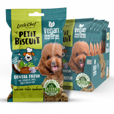 Little Chef fogápoló és leheletfrissítő funkcionális vegán kutyasnack – gabonamentes, 100 g jutalomfalat kutyáknak