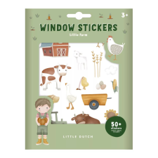 Little Dutch ablak matrica - Little Farm kreatív és készségfejlesztő