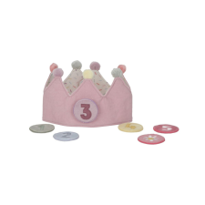 Little Dutch - Gyerek születésnapi korona számokkal - pink kreatív és készségfejlesztő