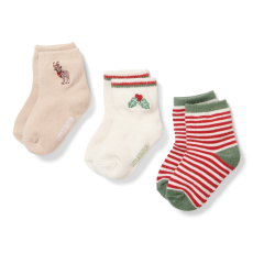 Little Dutch - Karácsonyi mintás gyerek zokni (3 pár) - 1-es méret