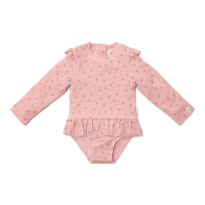 Little Dutch Little Dutch hosszú ujjú fürdőruha Sunny Flowers Blush - 74/80 gyerek fürdőruha