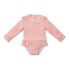 Little Dutch Little Dutch hosszú ujjú fürdőruha Sunny Flowers Blush - 86/92