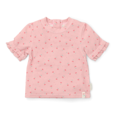 Little Dutch rövid ujjú úszó póló Sunny Flowers Blush - 98/104 gyerek fürdőruha